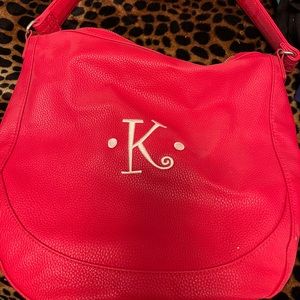 Thirty one Red hobo bag with K